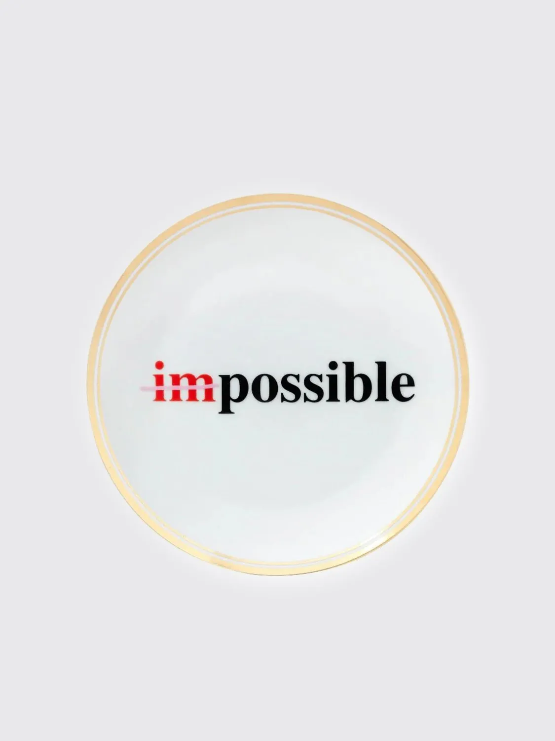 Set 2 piatti Impossible Bitossi Home in porcellana