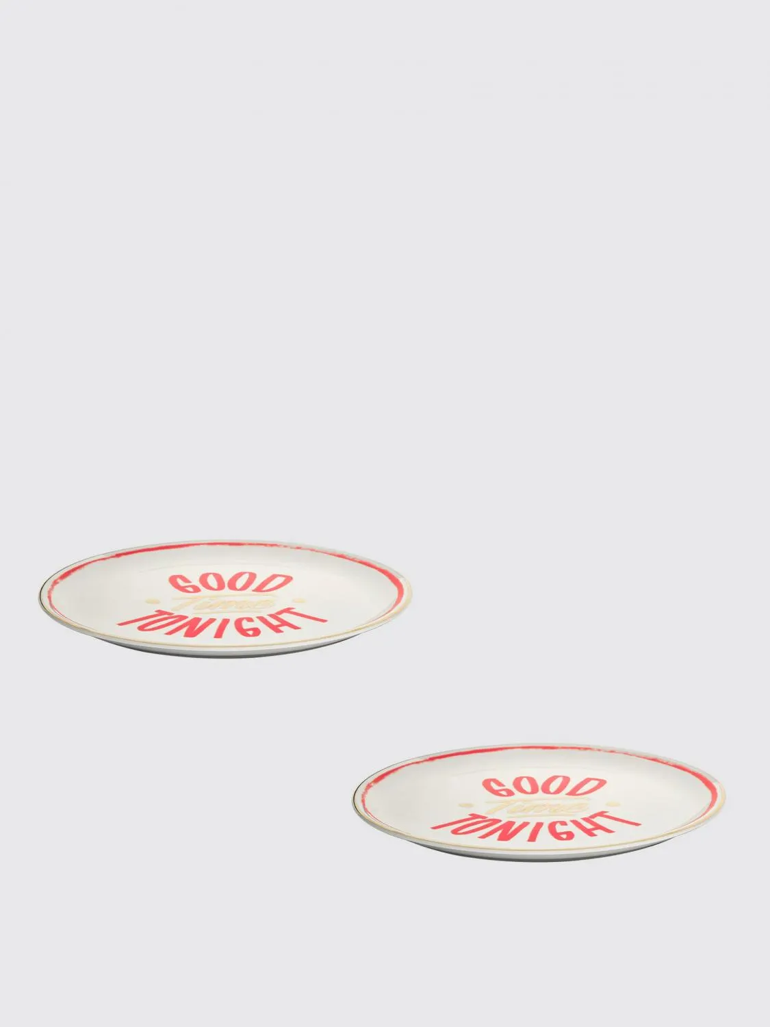 Piatto per pizza Bitossi Home in porcellana con stampa slogan