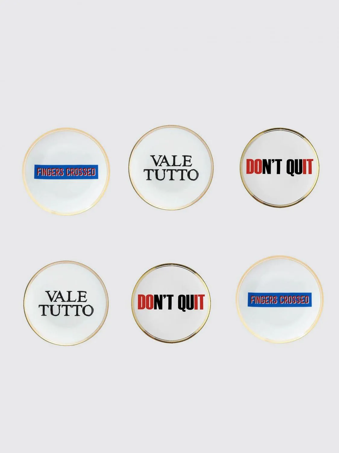 Set da 6 piatti Bitossi Home in porcellana stampata