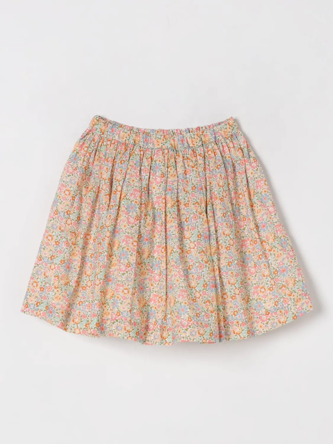 Gonna in cotone floreale Bonpoint