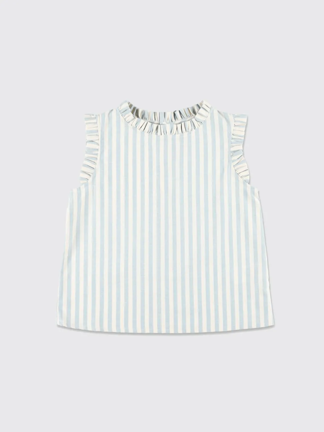 Top in cotone a righe Bonpoint