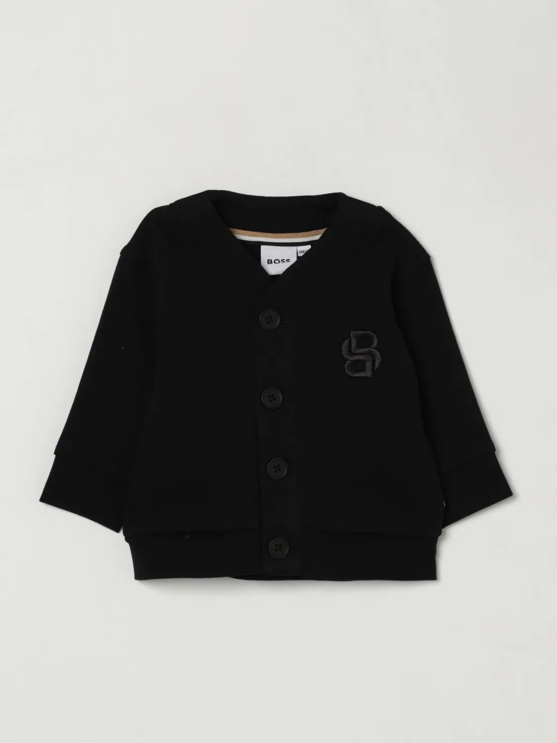 Giacca in cotone con logo Boss