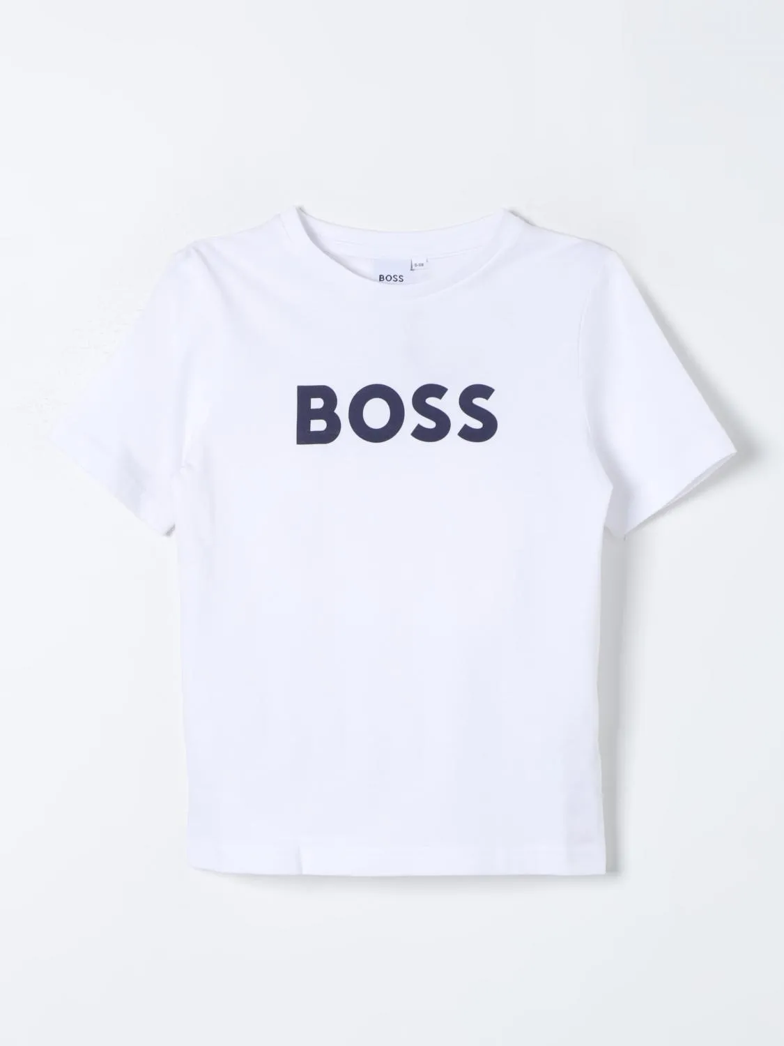 T-shirt Boss Kidswear in jersey con logo