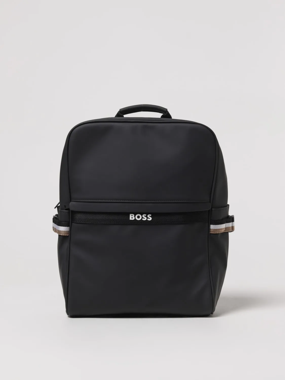 Zaino in tessuto tecnico con logo Boss