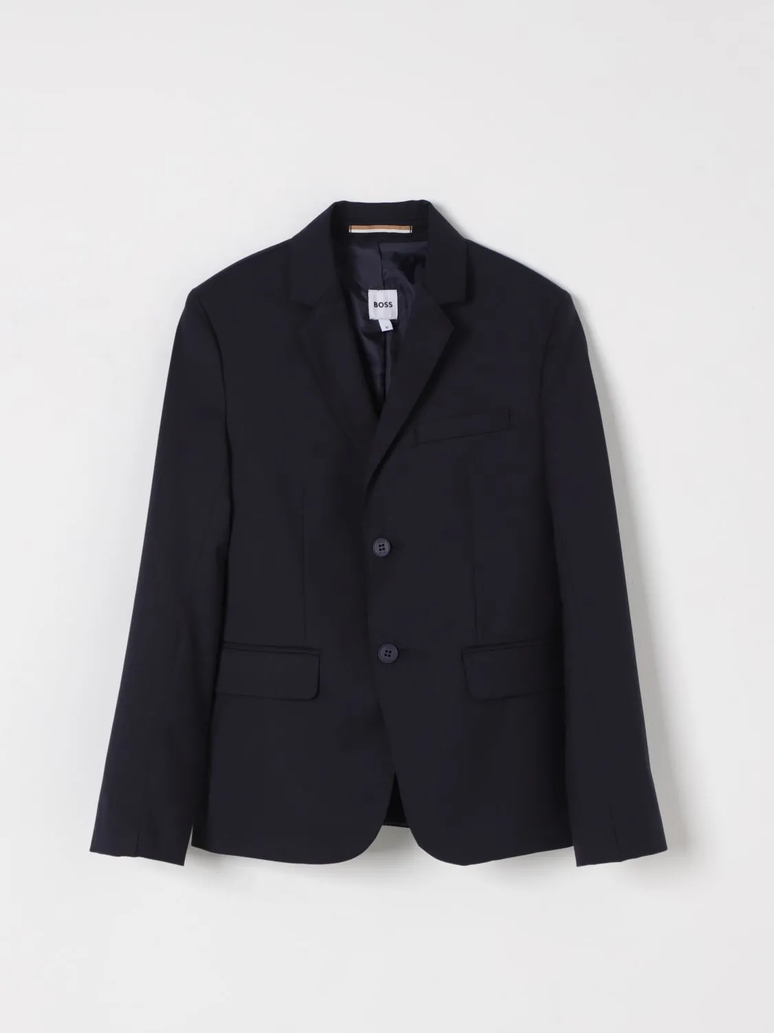 Blazer a monopetto in misto lana Boss
