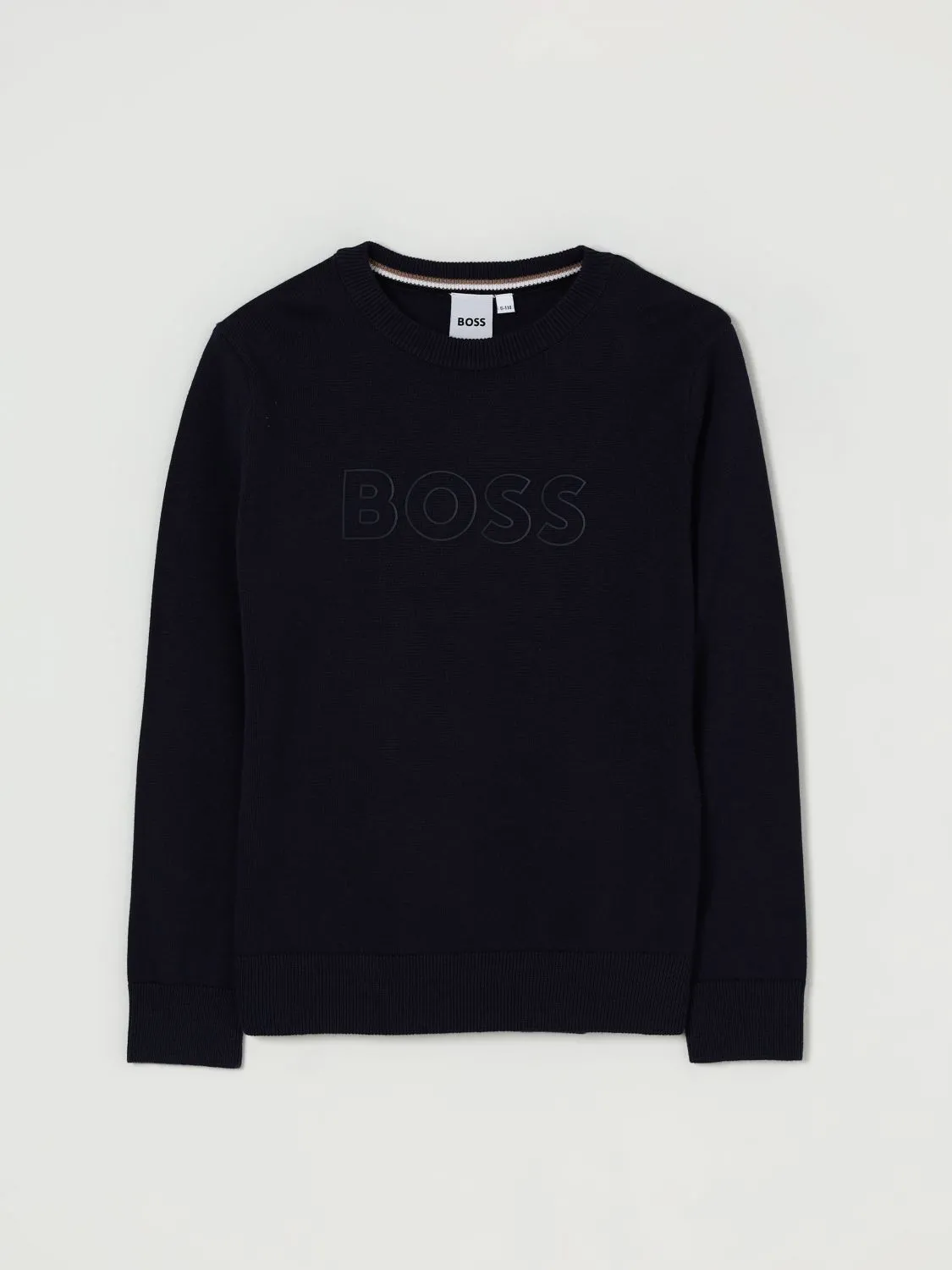 Maglia a girocollo in cotone Boss