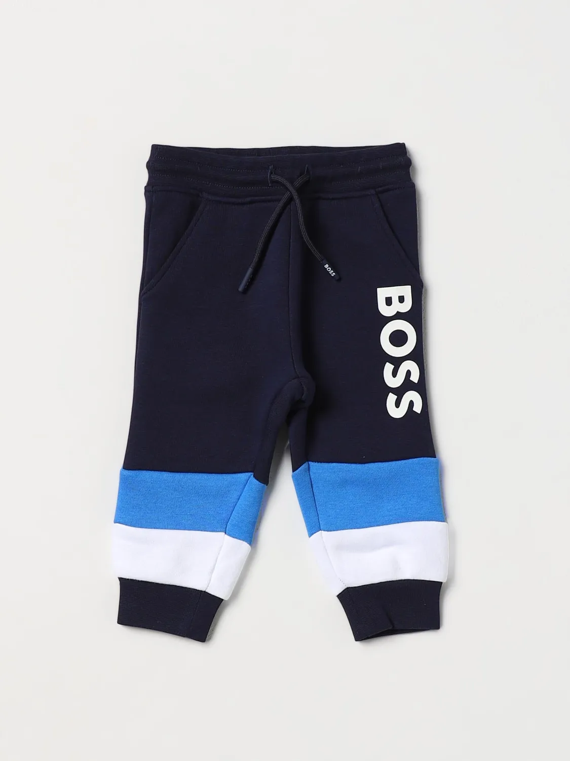 Pantalone jogger Boss Kidswear in cotone con logo