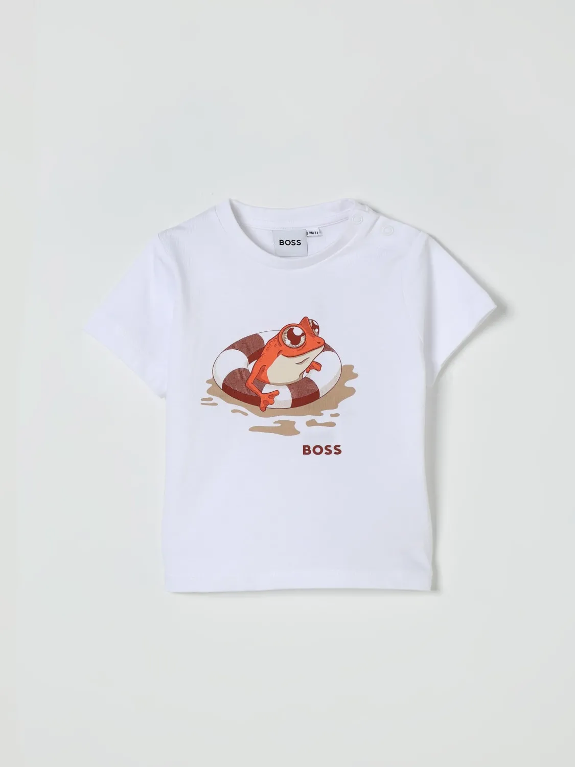 T-shirt in cotone stampata Boss