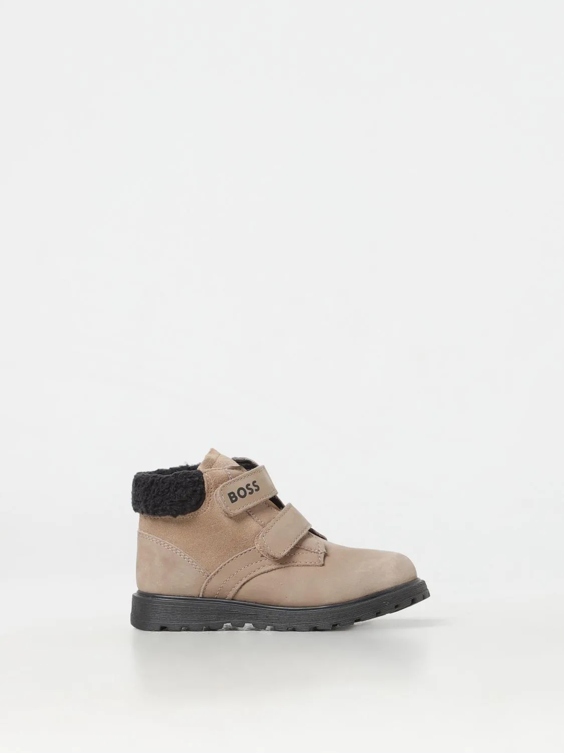 Stivaletto Boss in camoscio e shearling