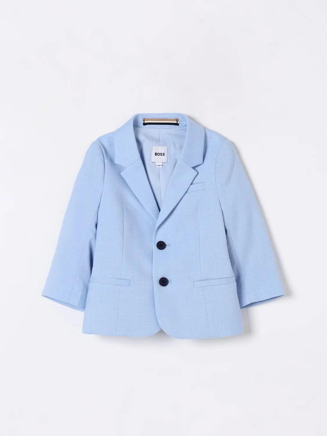 Blazer a monopetto classico Boss in misto viscosa