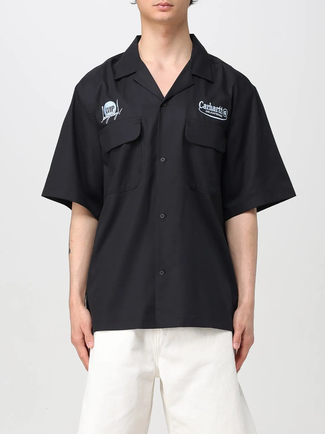 Camicia casual Carhartt Wip in misto cotone con stampa logo