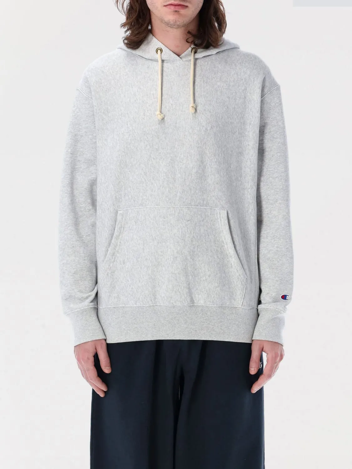 Felpa con cappuccio in misto cotone Champion