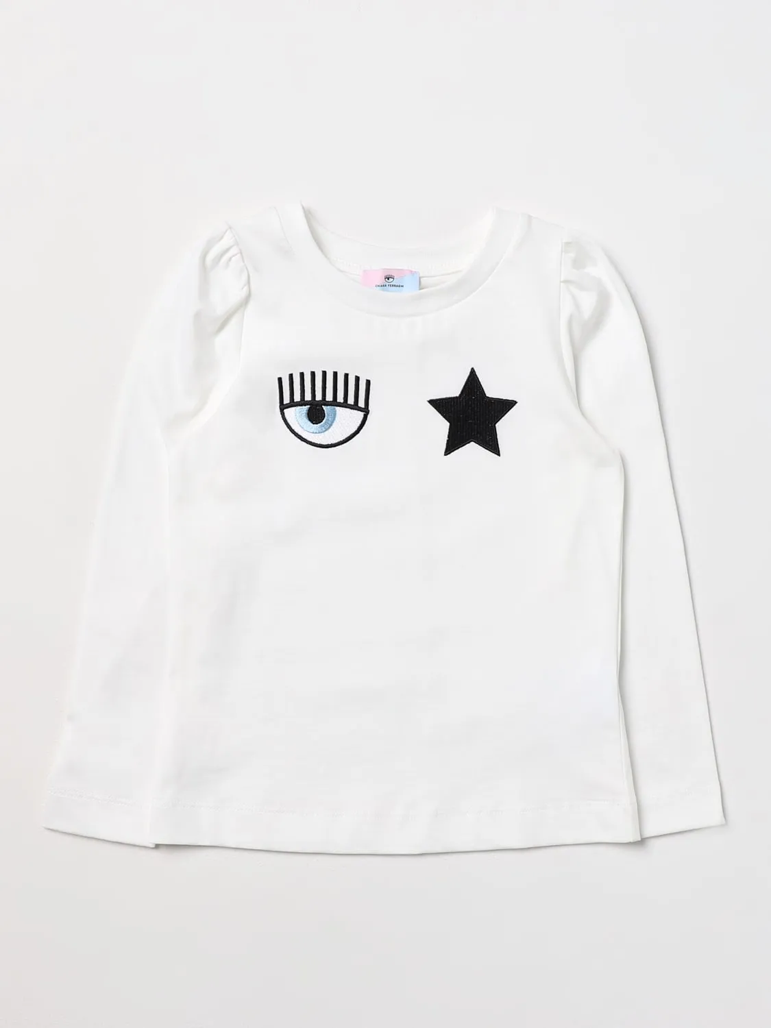 T-shirt in cotone con logo Chiara Ferragni