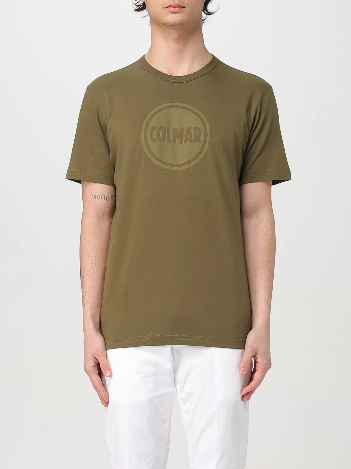 T-shirt basic in cotone con logo Colmar