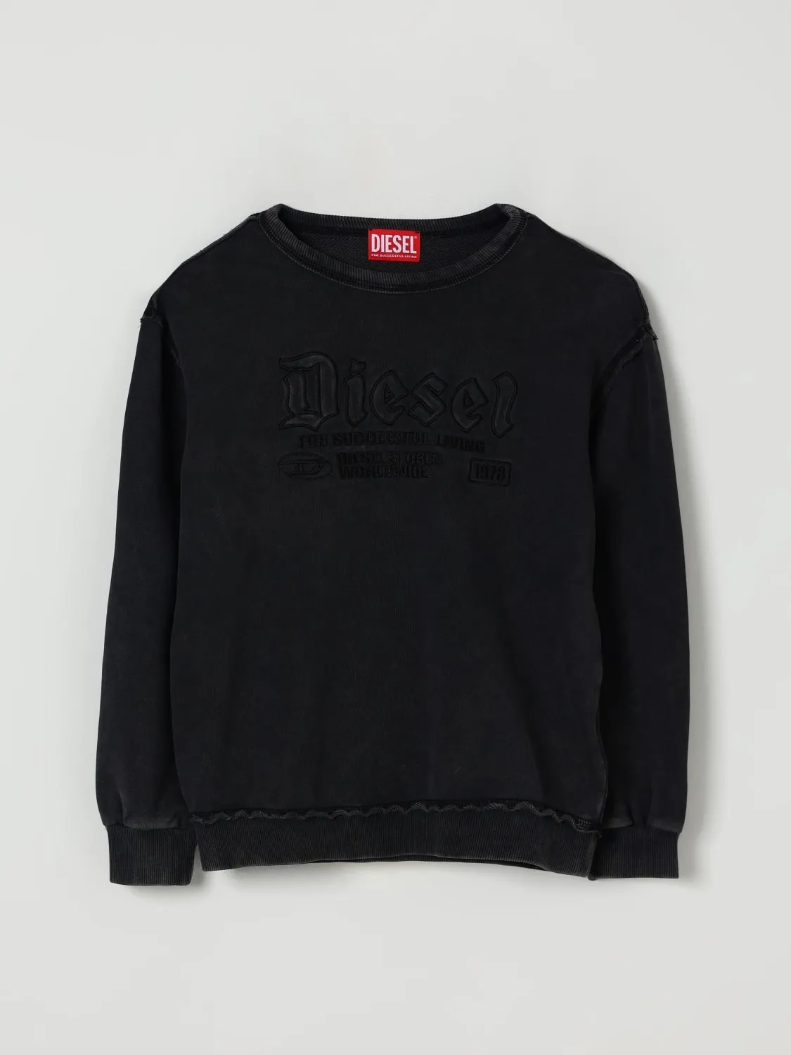 Felpa a girocollo con logo Diesel