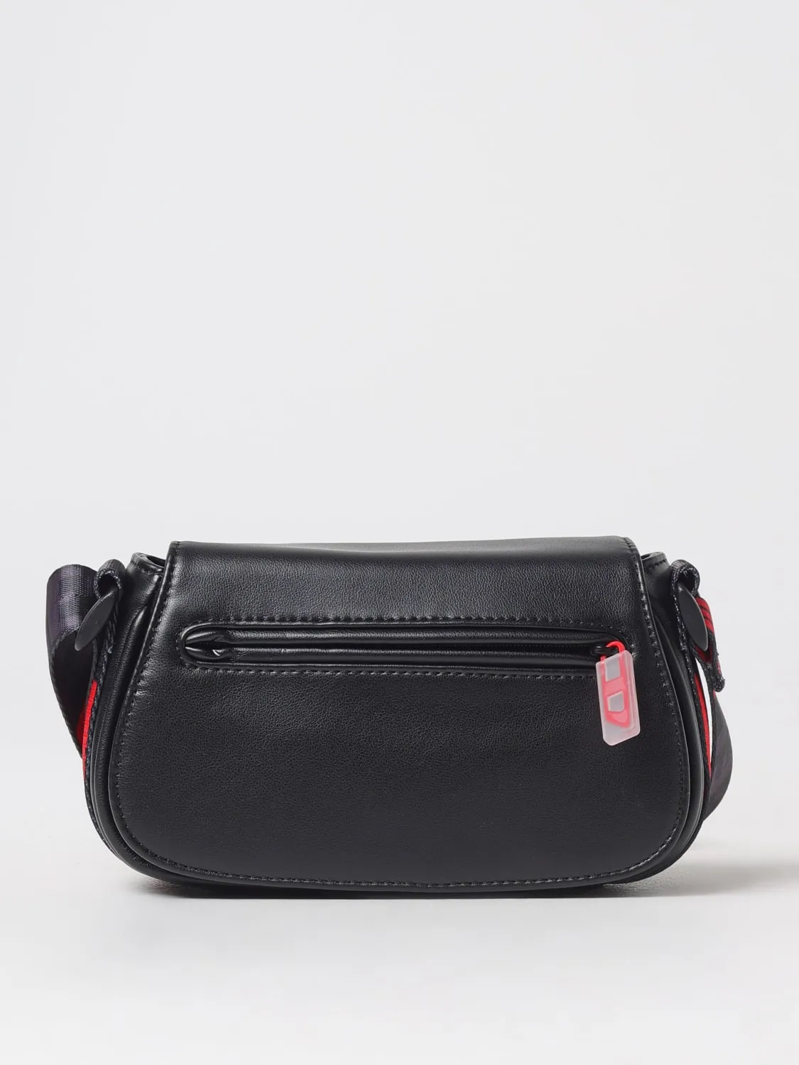 Borsa a tracolla con cinghia logata Diesel in pelle cruelty-free