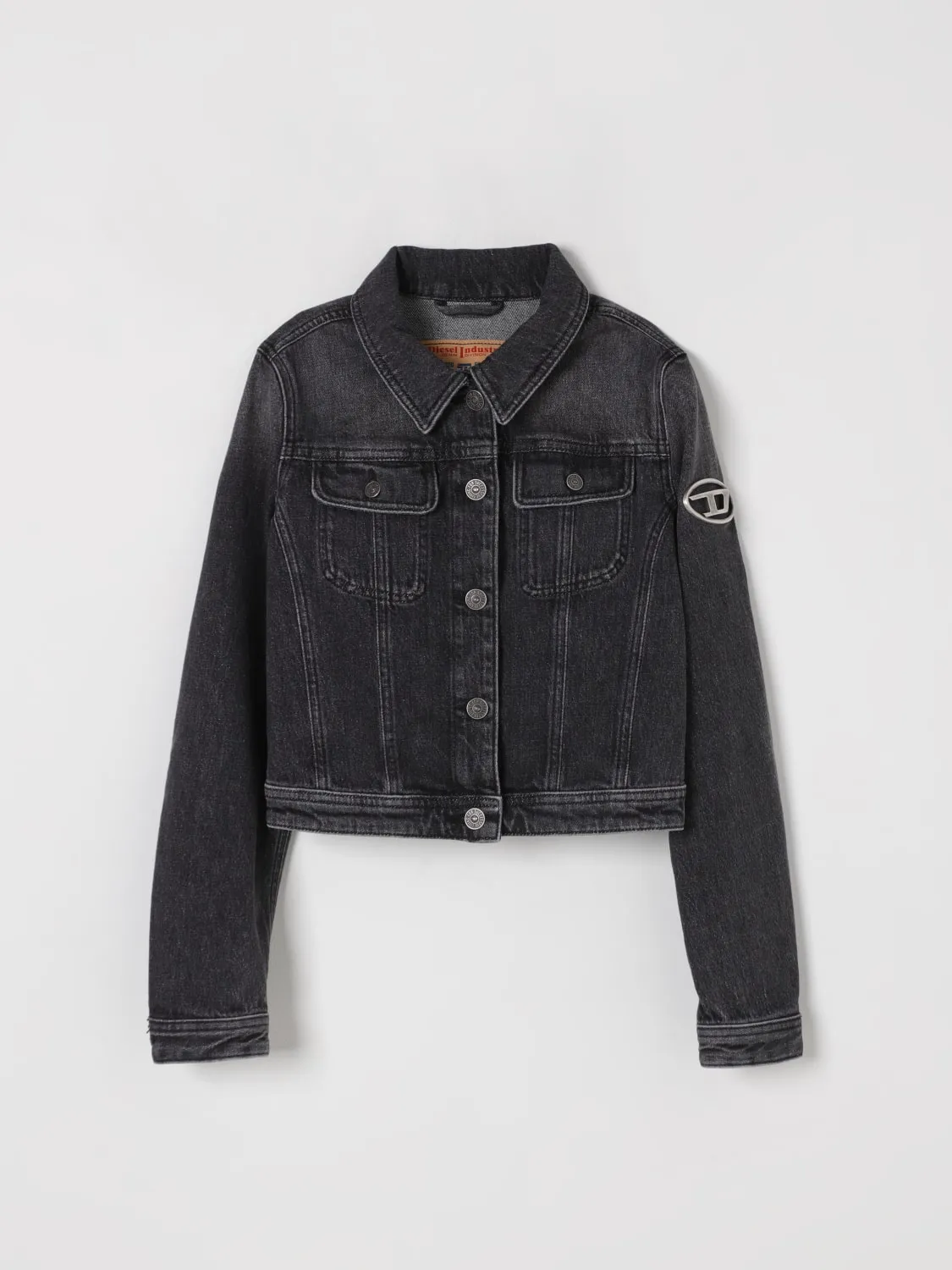 Giacca di jeans Diesel con logo Oval D