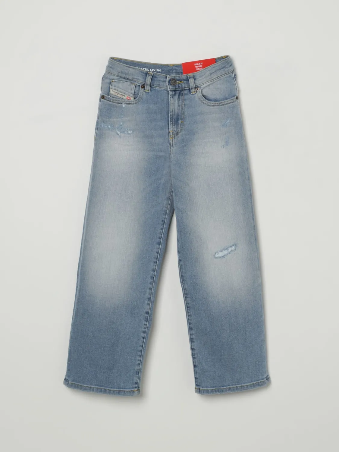 Jeans a 5 tasche con logo Diesel