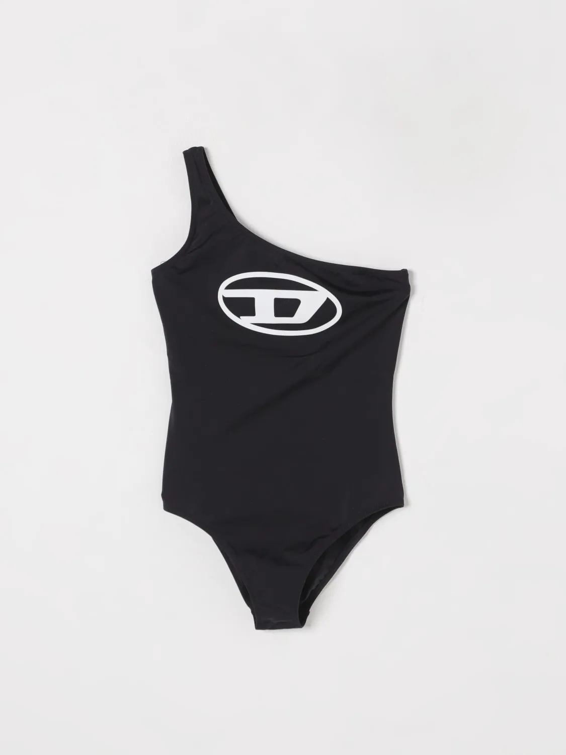 Costume da bagno intero in nylon con logo Oval D Diesel