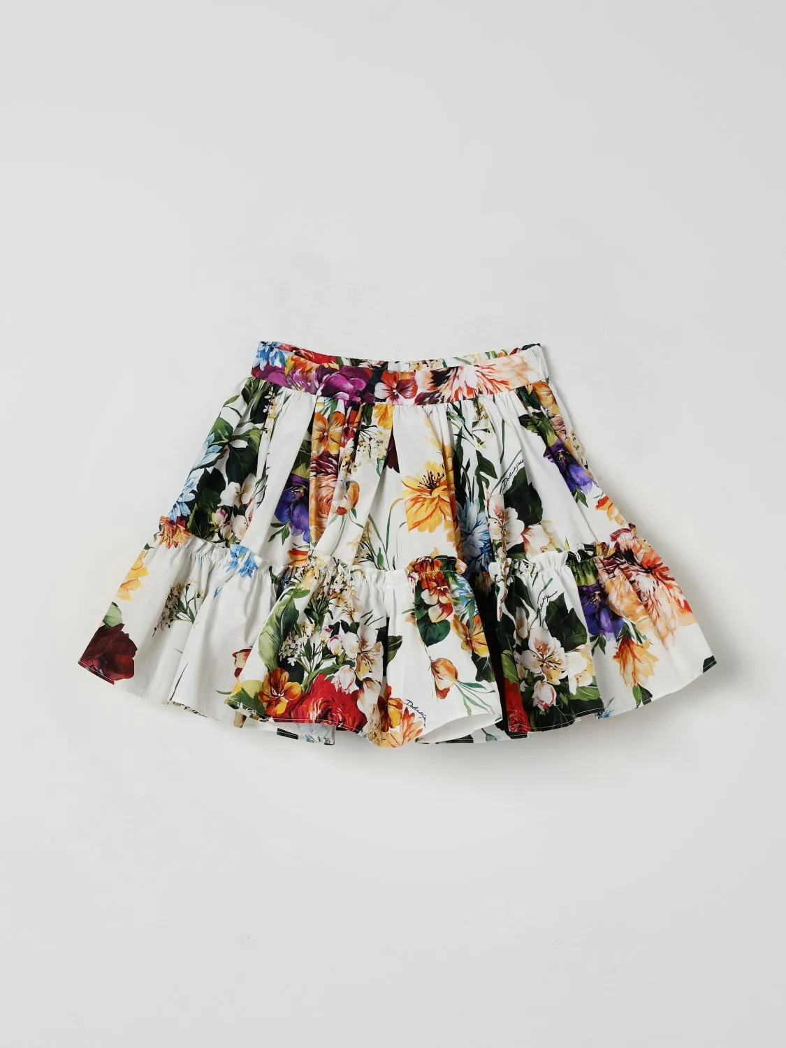 Gonna in popeline floreale Dolce & Gabbana