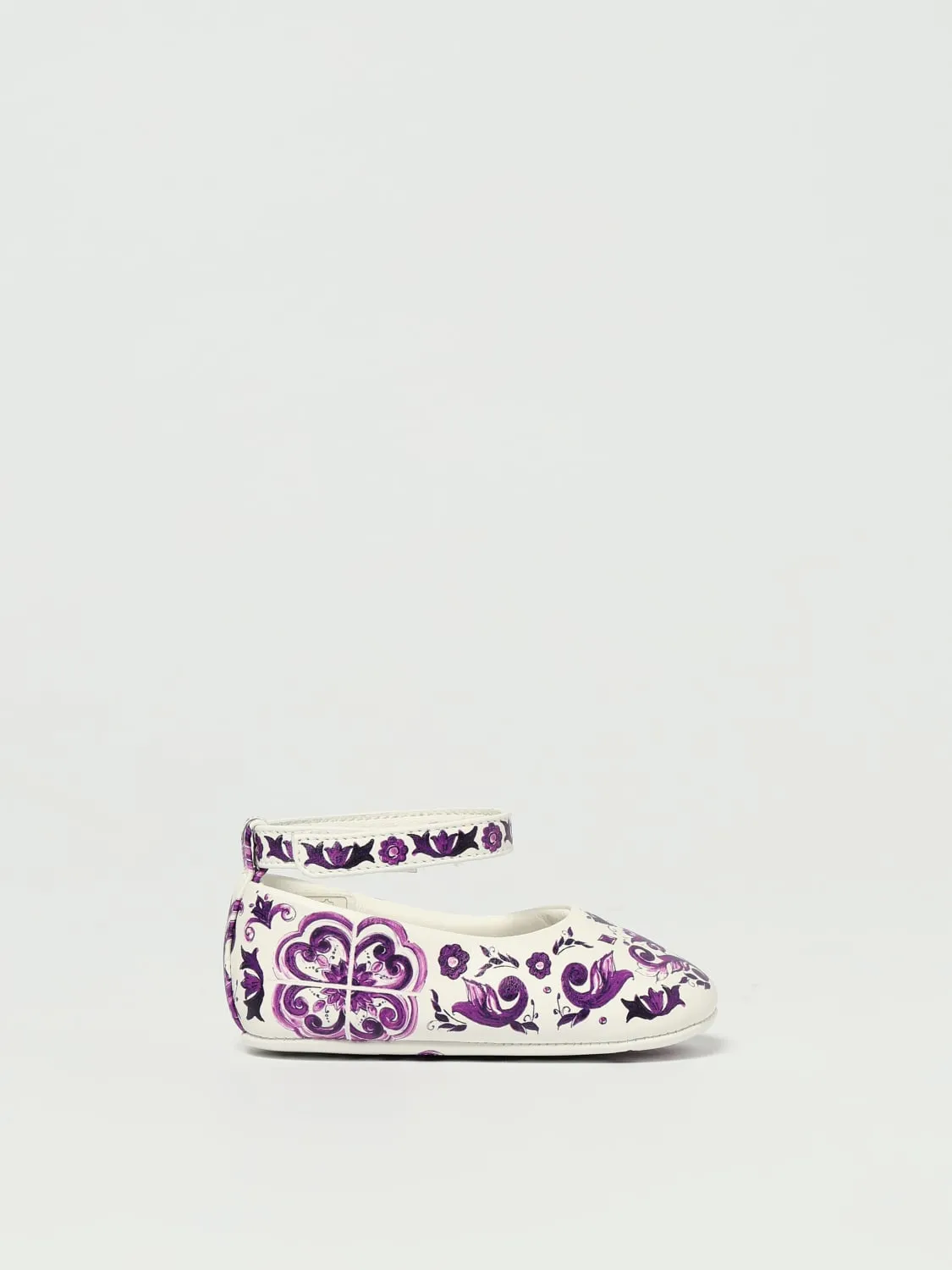 Ballerina Dolce & Gabbana in nappa stampa maiolica