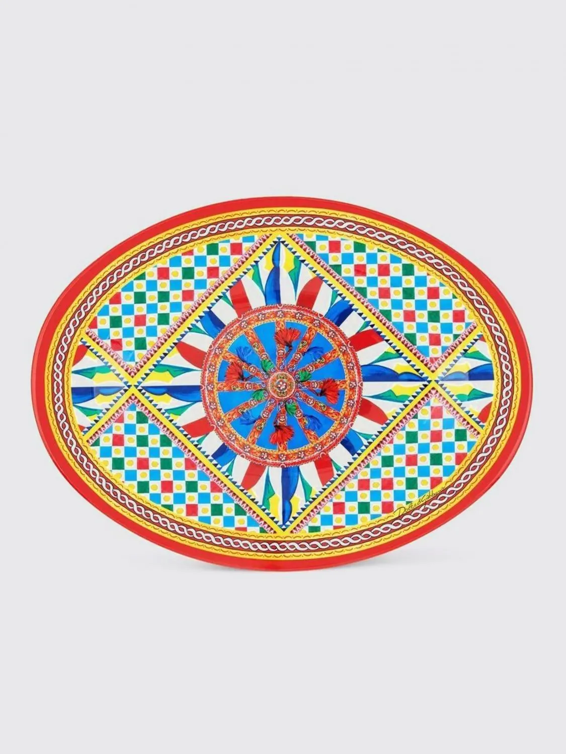 Vassoio Carretto Dolce & Gabbana in legno rifinito a mano