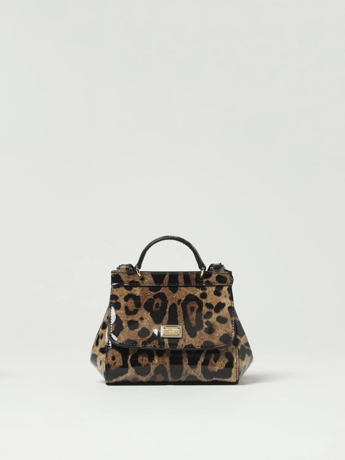 Borsa mini Sicily in vitello stampato lucido Dolce & Gabbana