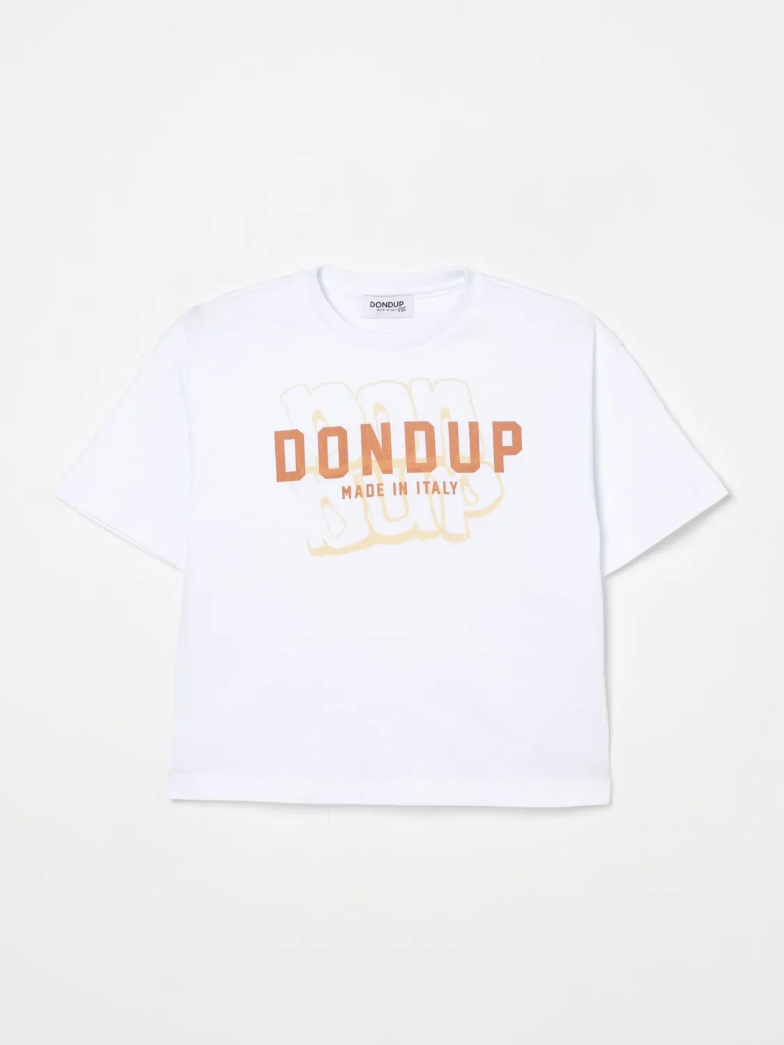 T-shirt in cotone con logo Dondup Kids