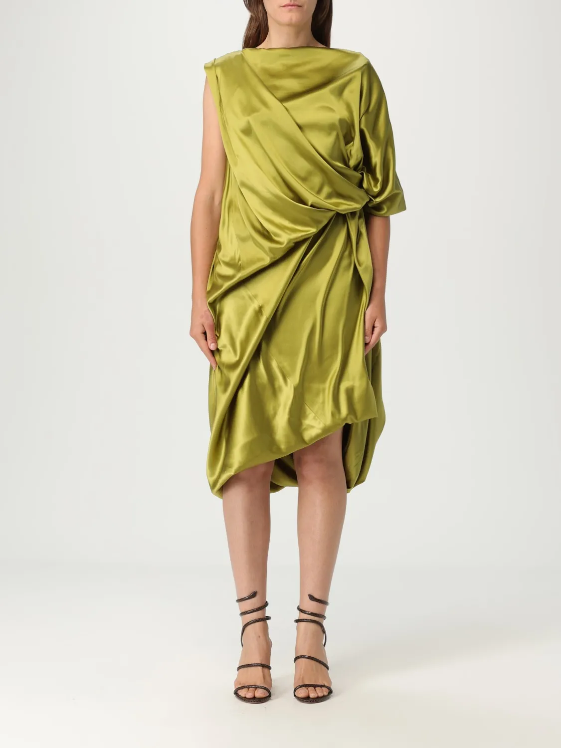 Abito drappeggiato Dries Van Noten in seta