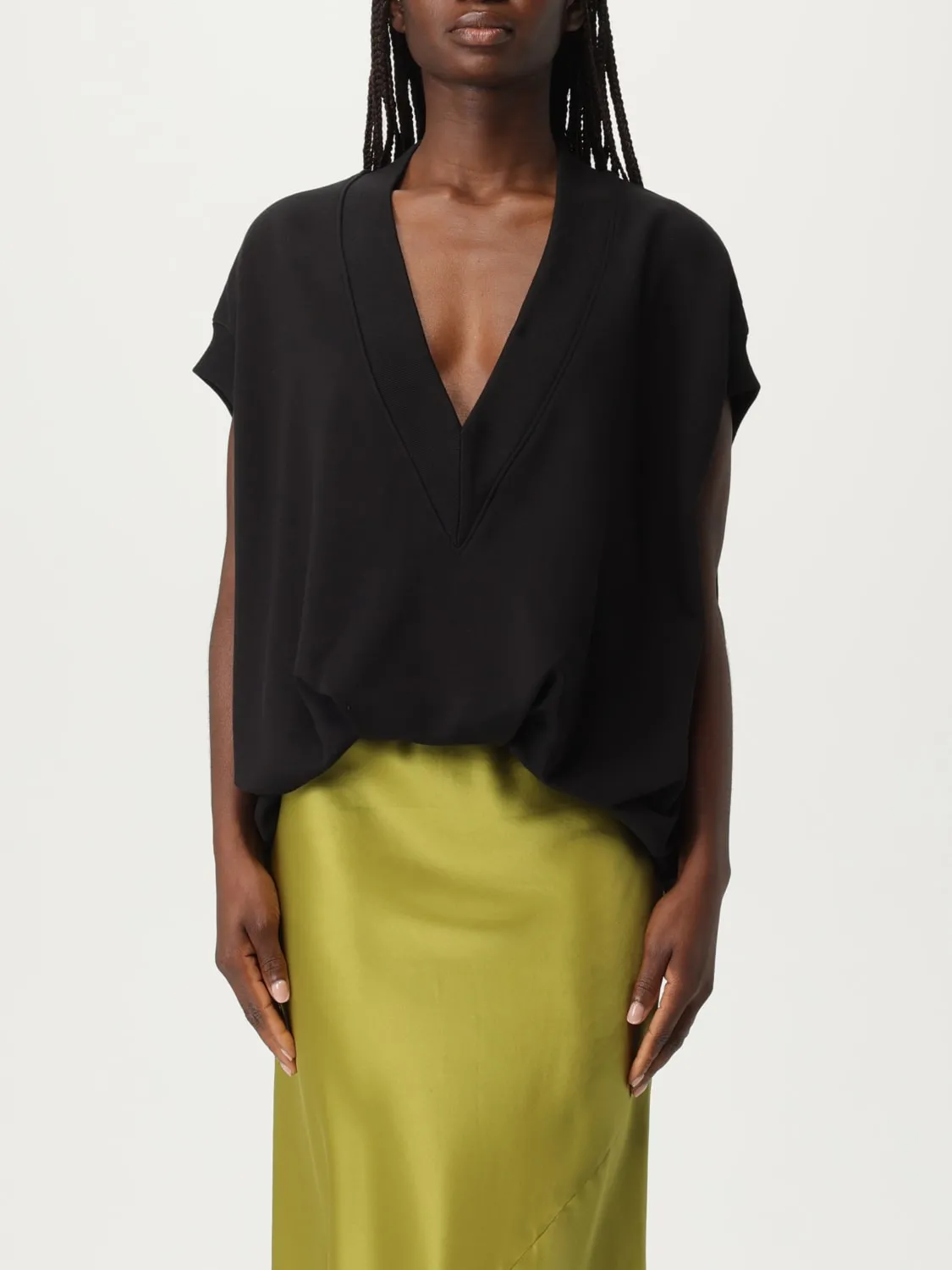 Top smanicato Dries Van Noten in cotone