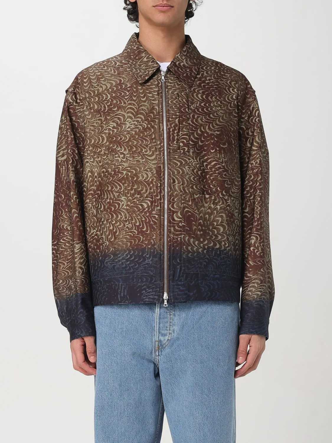 Giubbotto Dries Van Noten in cotone stampato