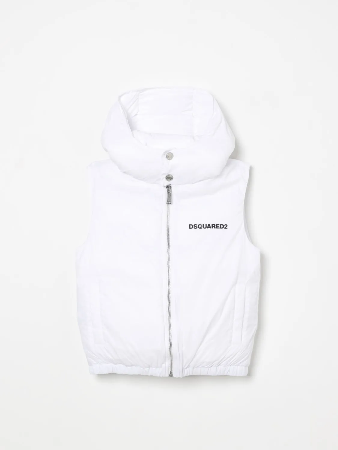 Gilet con cappuccio in nylon Dsquared2