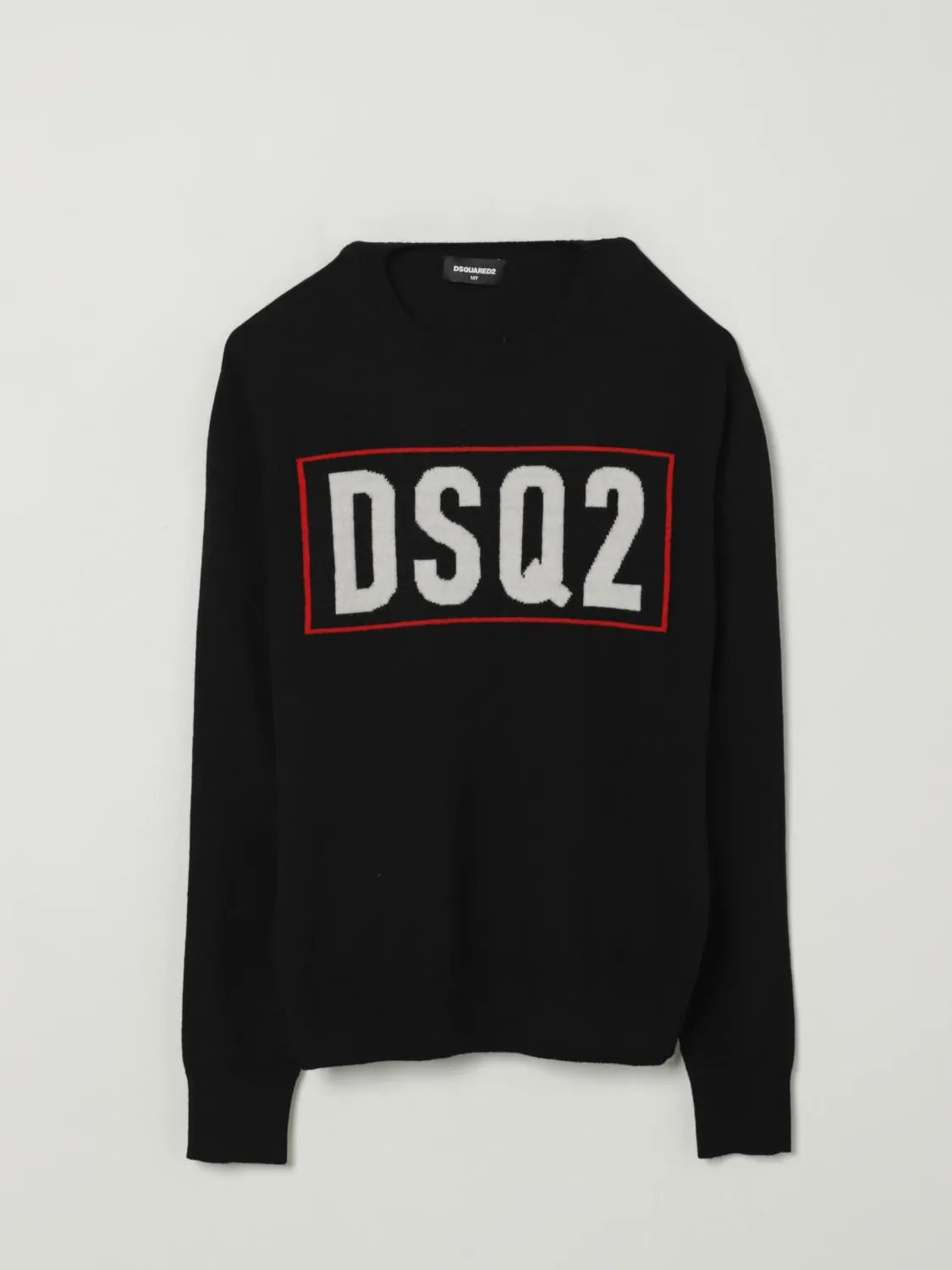 Pullover Dsqaured2 in lana con logo jacquard