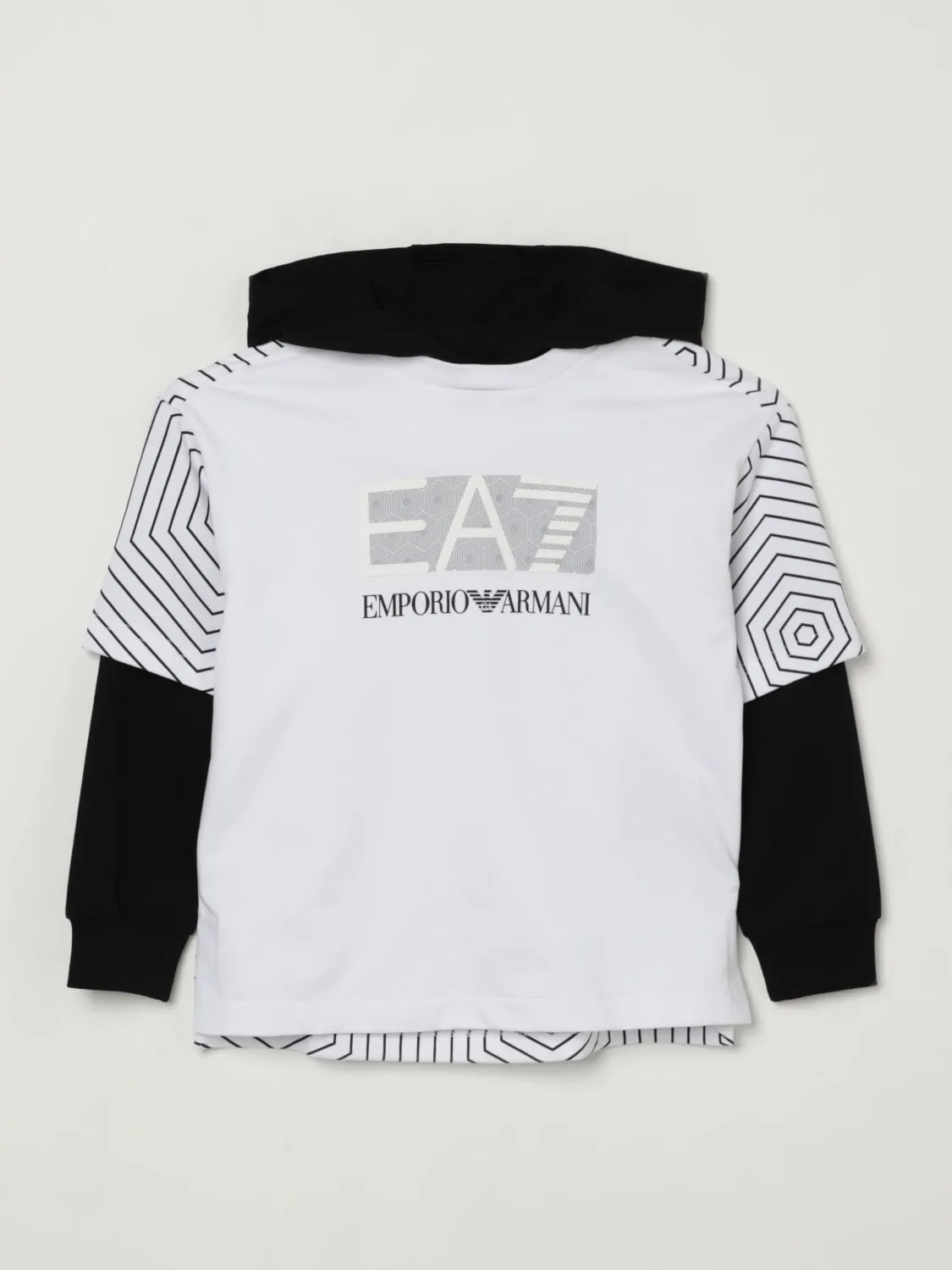 Felpa doppia manica con cappuccio Ea7