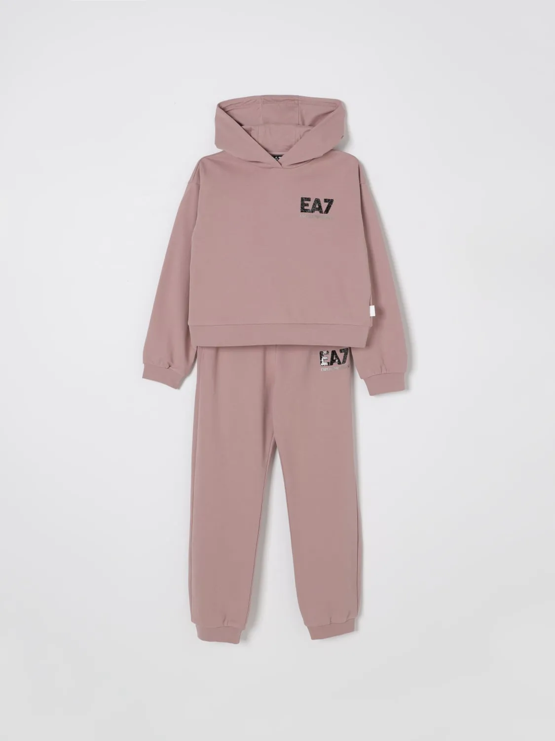 Coordinato in misto cotone EA7 con logo