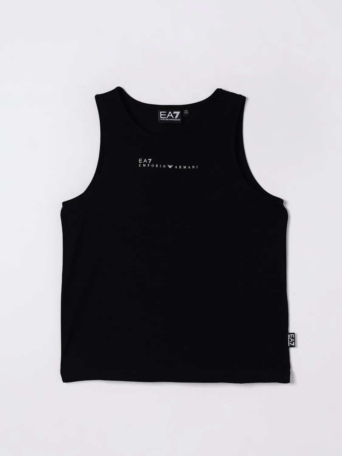 Top in misto viscosa con logo EA7