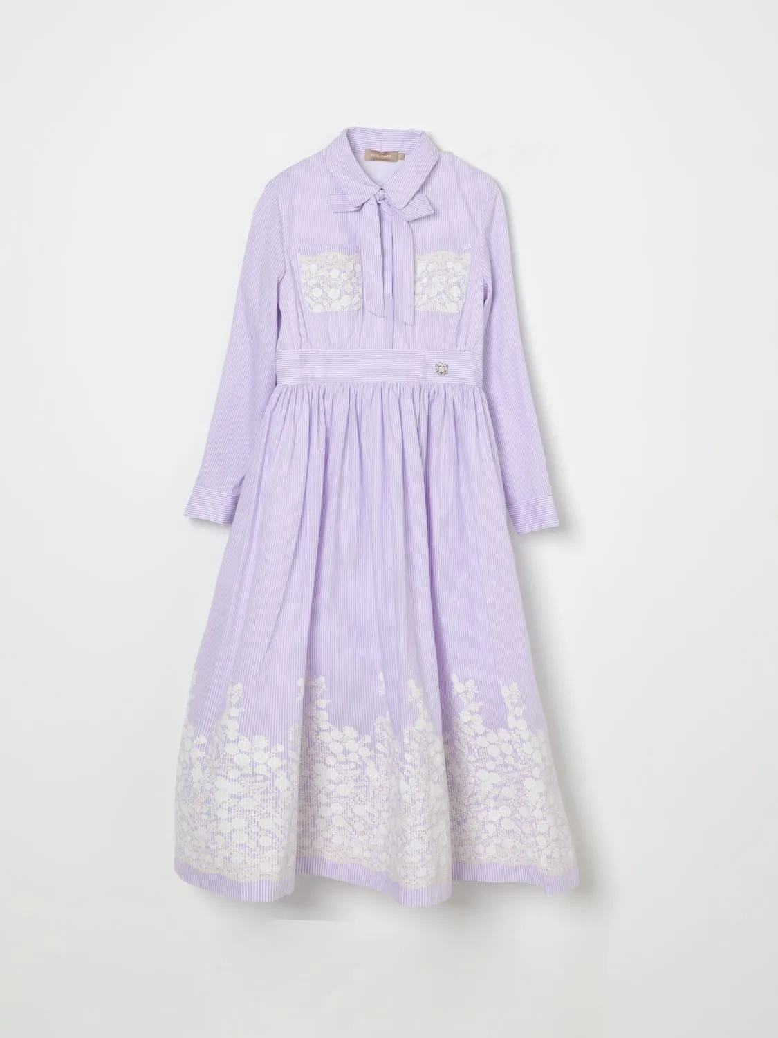 Abito chemisier con ricami Elie Saab