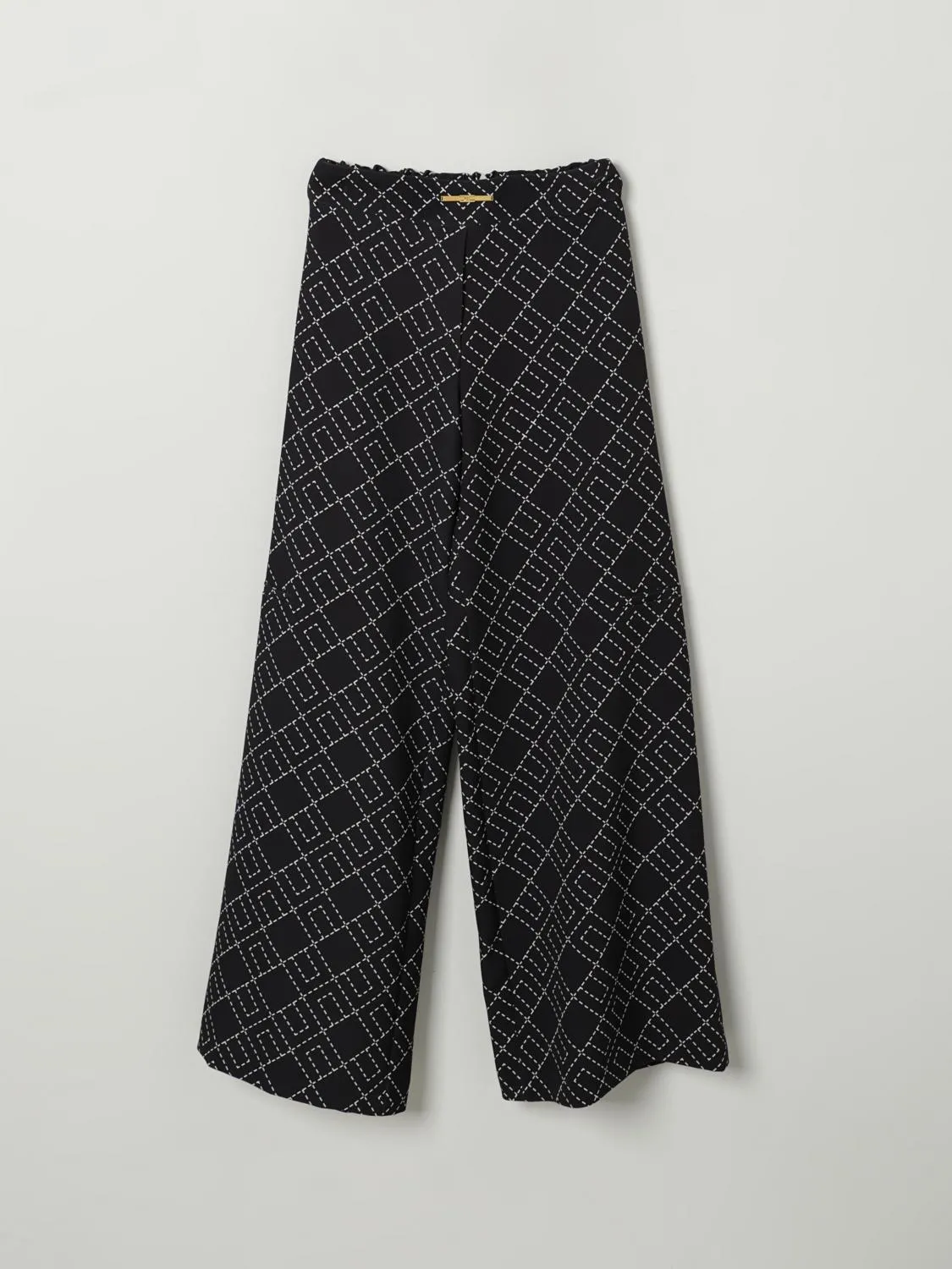 Pantalone Elisabetta Franchi La Mia Bambina in crêpe monogram