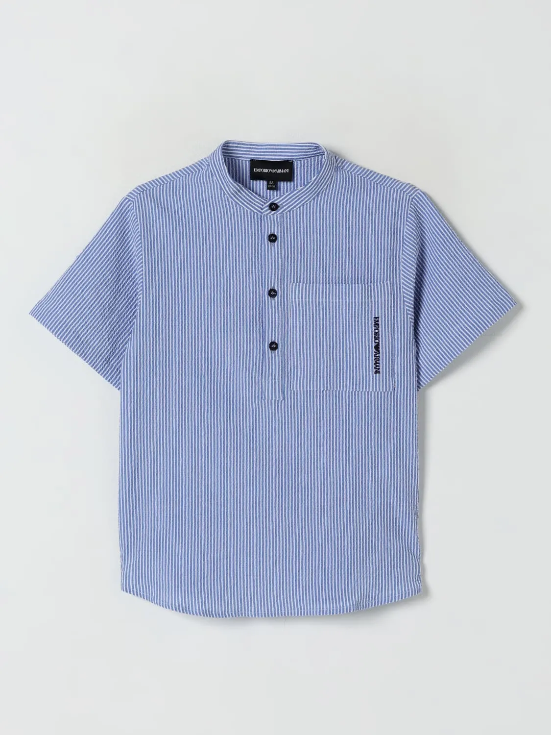 Camicia Emporio Armani in cotone stretch a righe