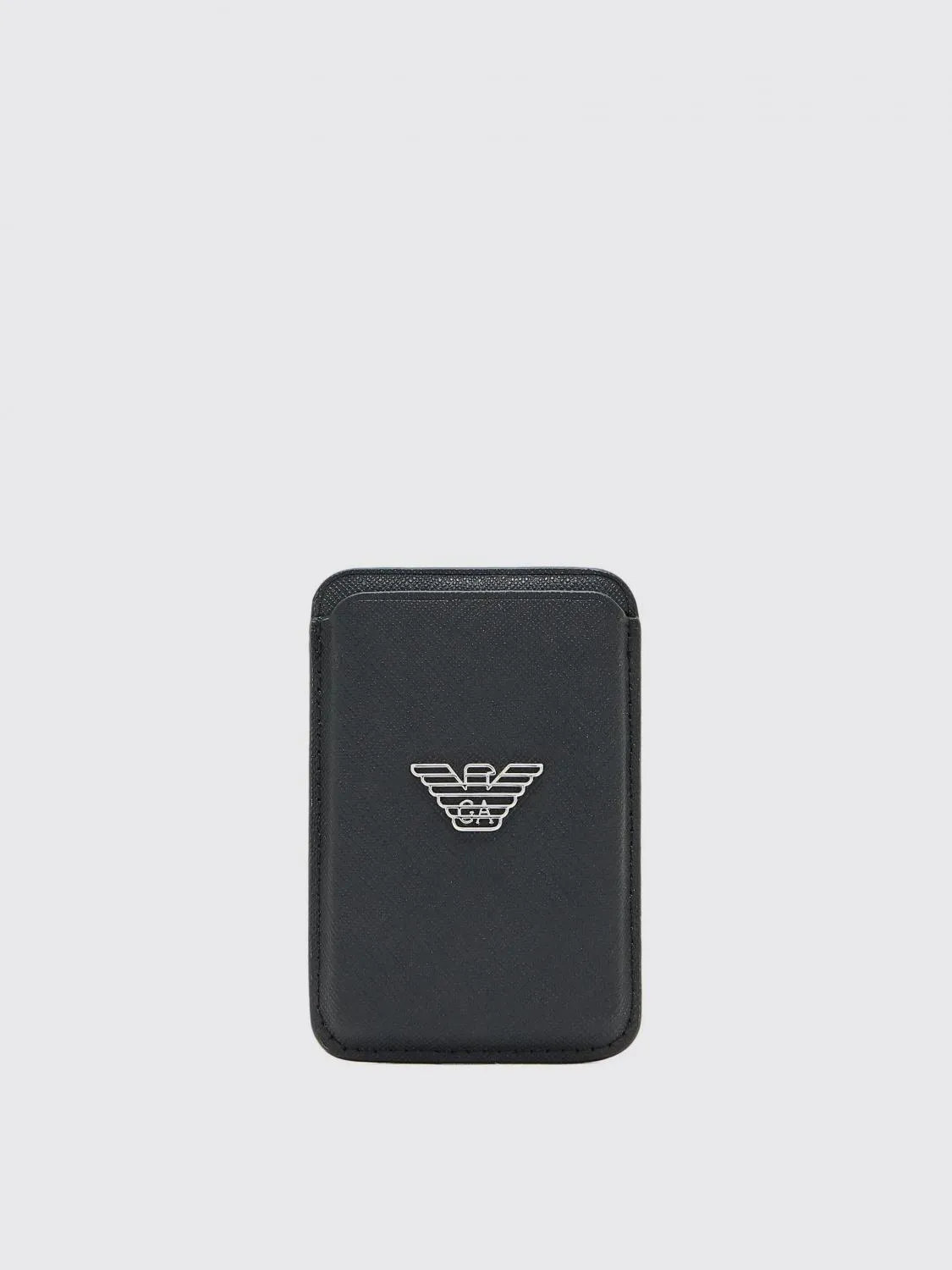 Custodia per telefono in pelle sintetica saffiano Emporio Armani