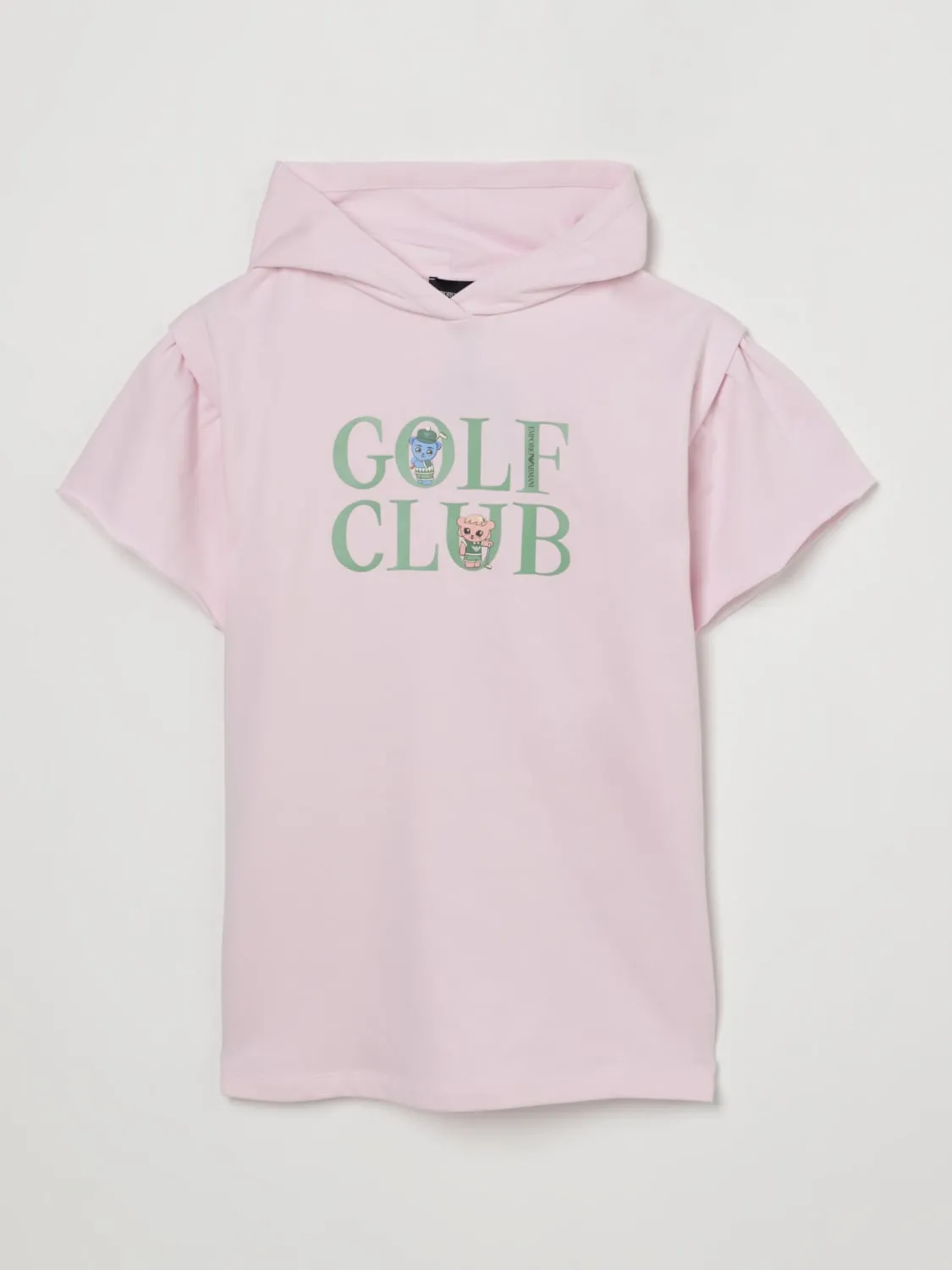 Abito con cappuccio in cotone Emporio Armani