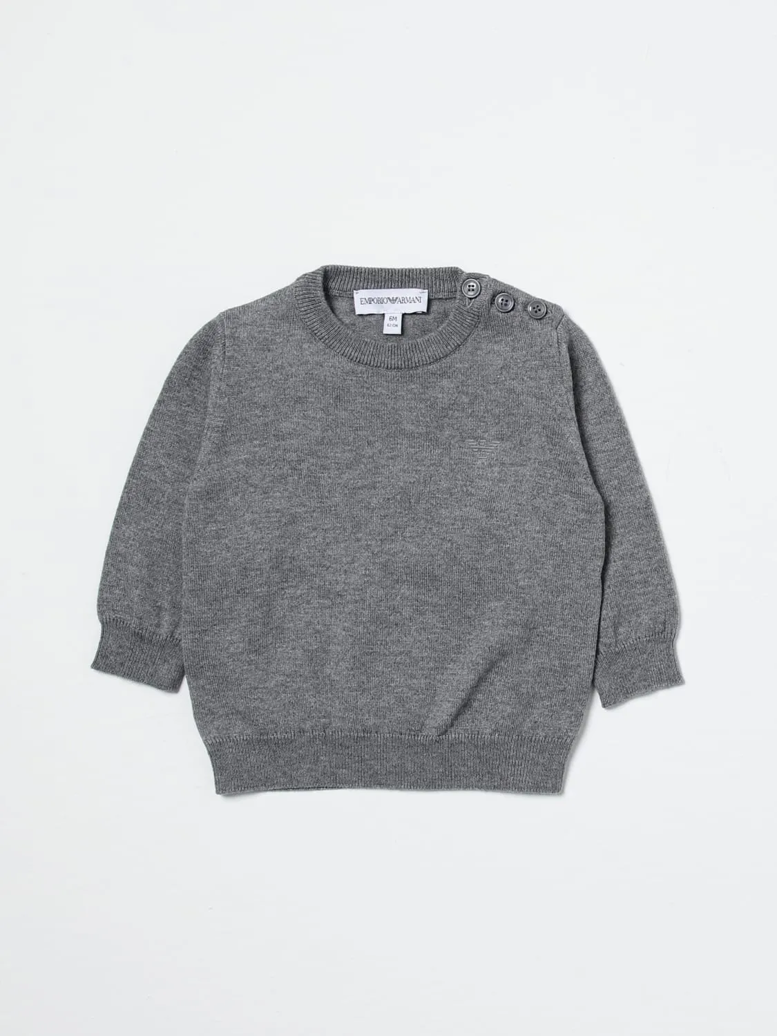 Maglia con logo mini emporio armani kids