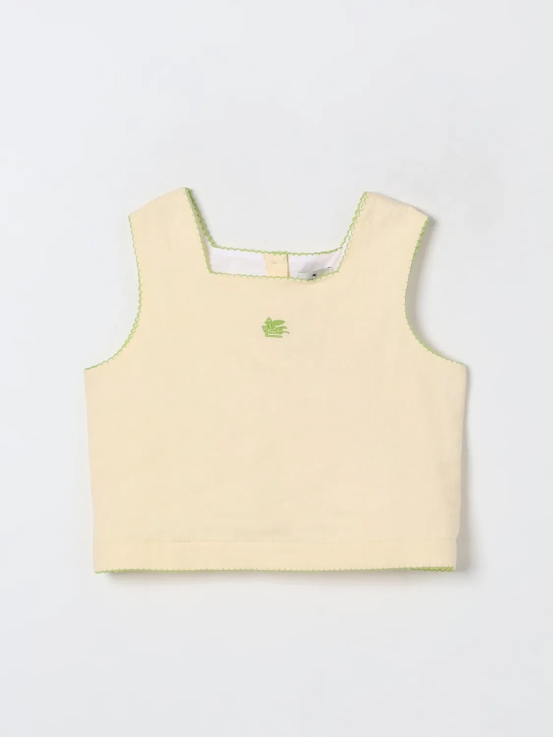 Top in cotone e lino Pegaso Etro