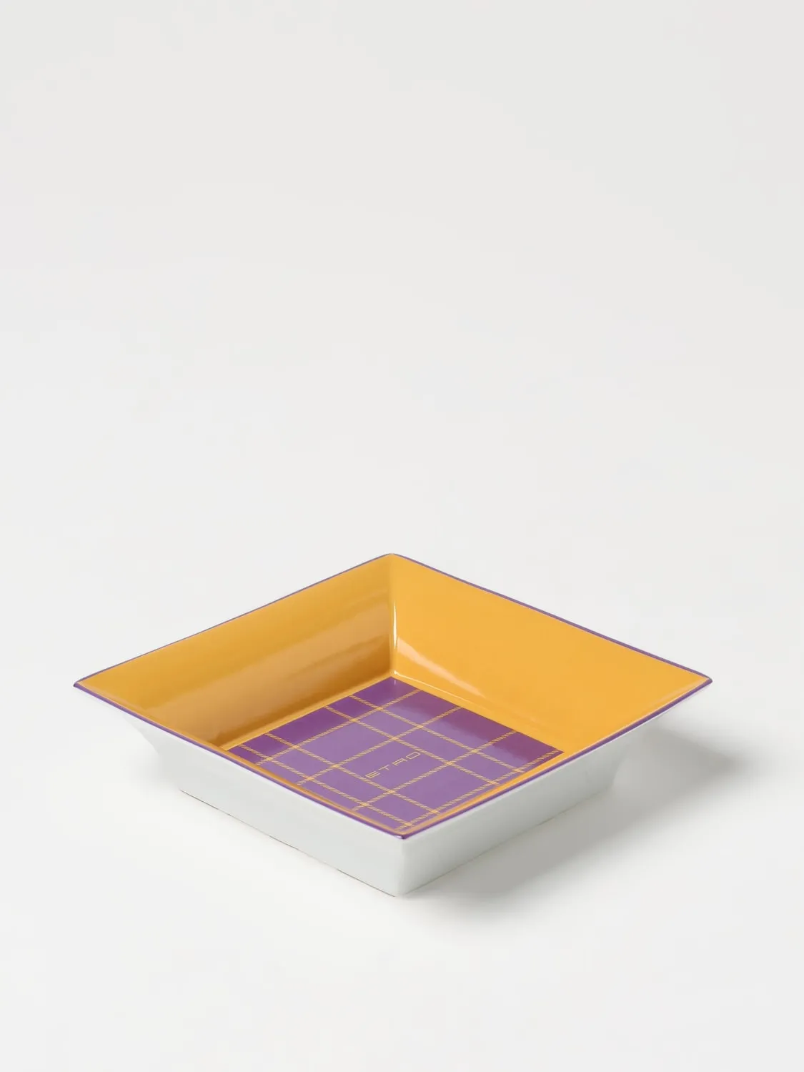 Svuotatasche Etro Home in porcellana tartan