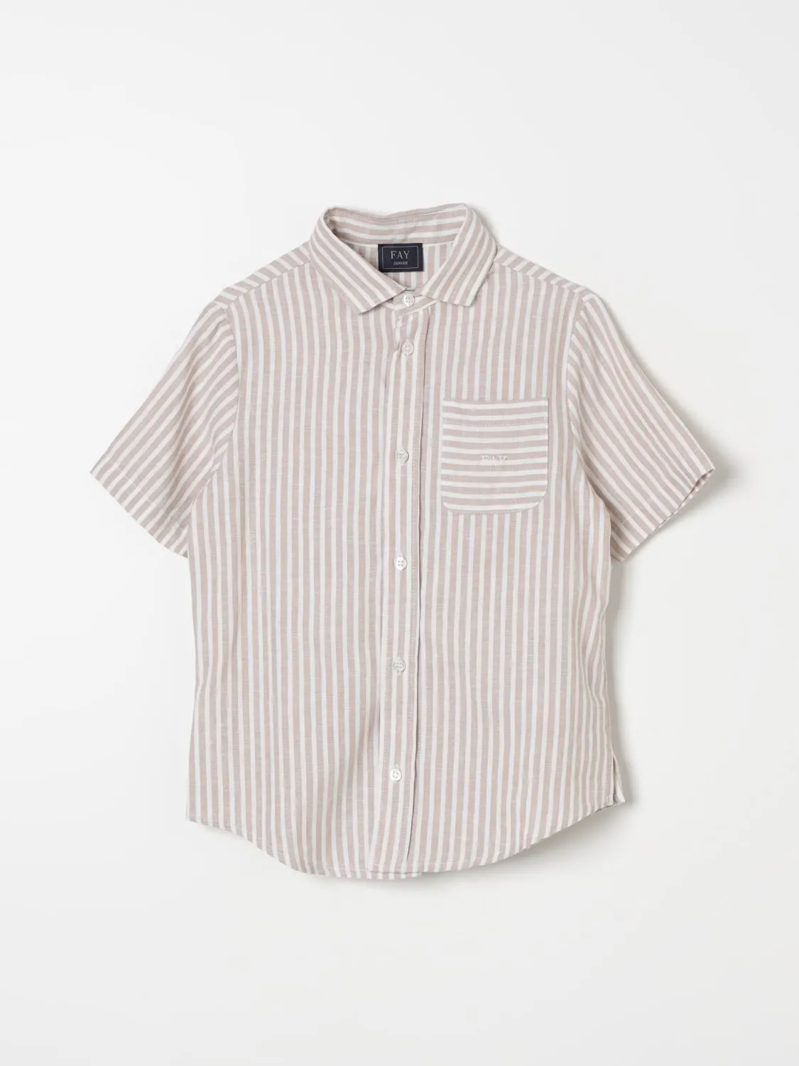 Camicia Fay Junior in cotone Oxford a righe
