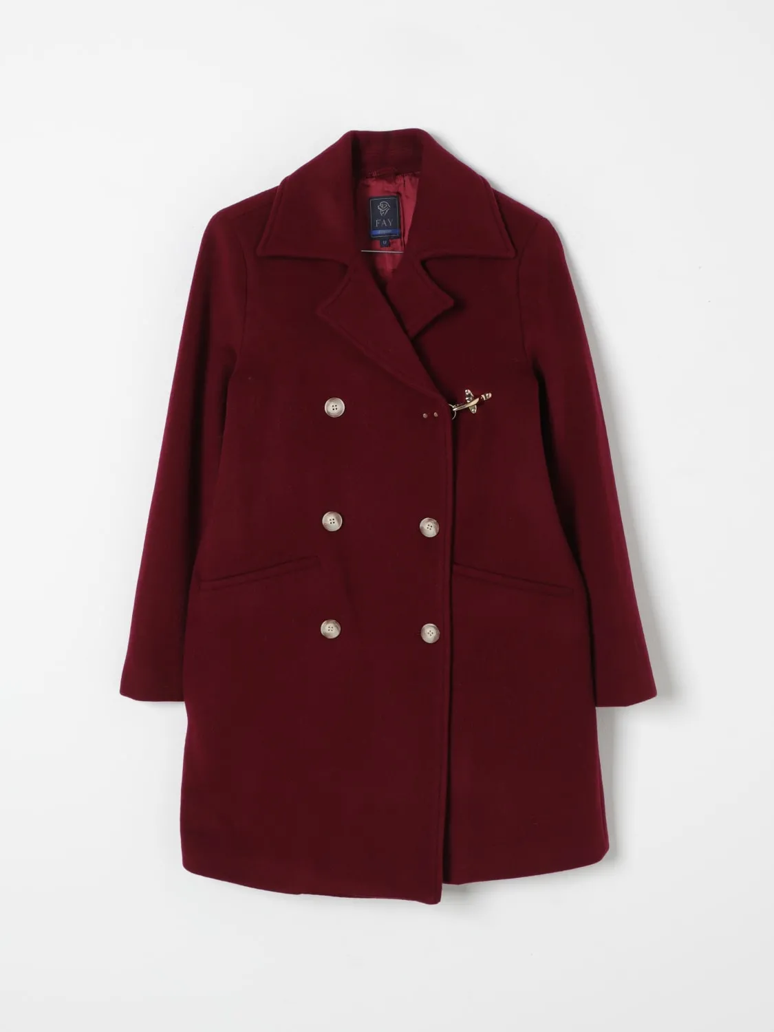 Cappotto a doppiopetto Fay Junior