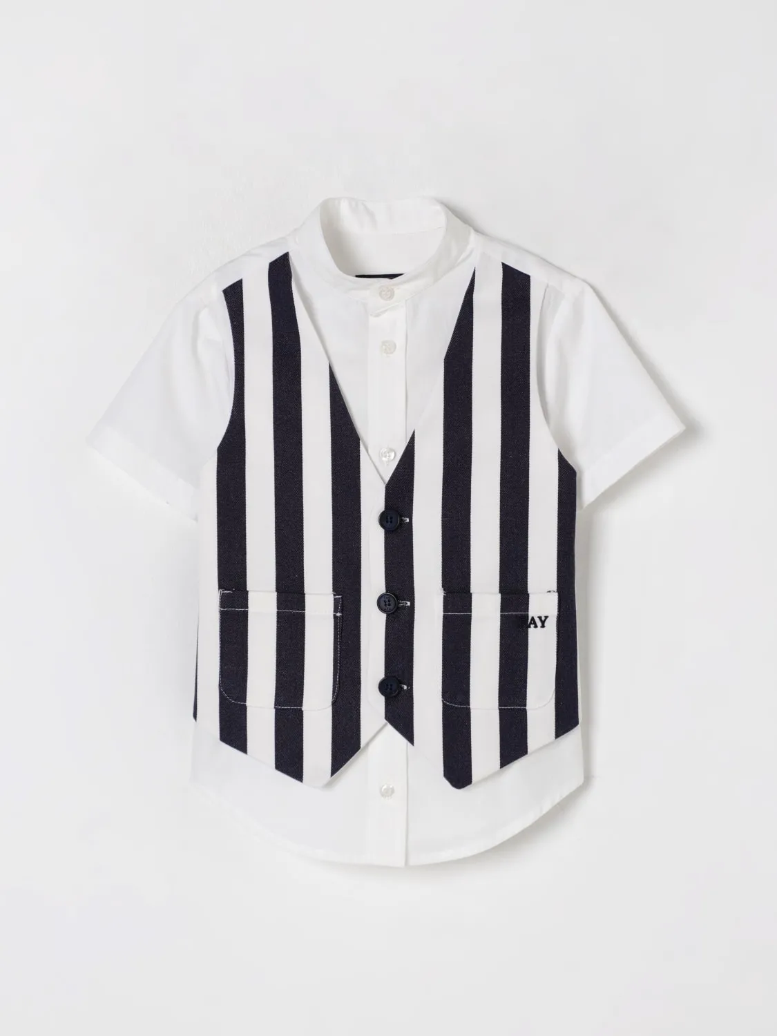 Camicia Fay Junior in cotone stampato