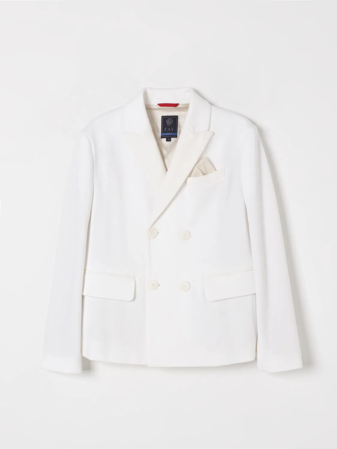 Blazer a doppiopetto Fay Junior in cotone