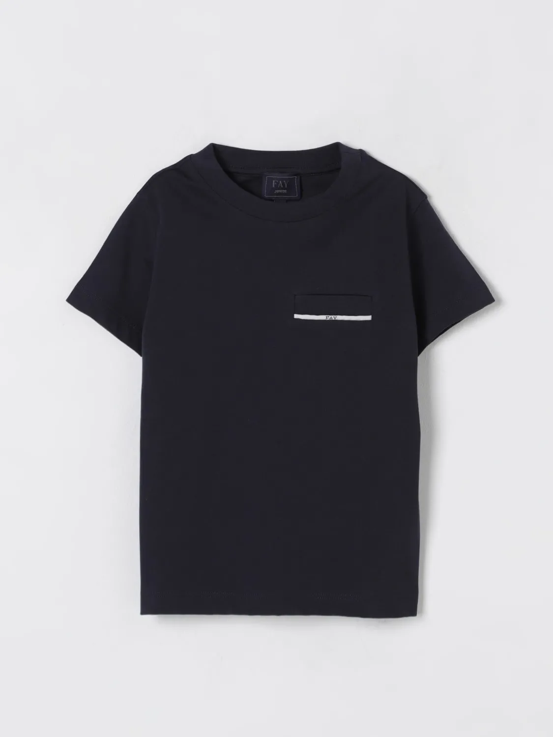 T-shirt basic con mini logo Fay Junior