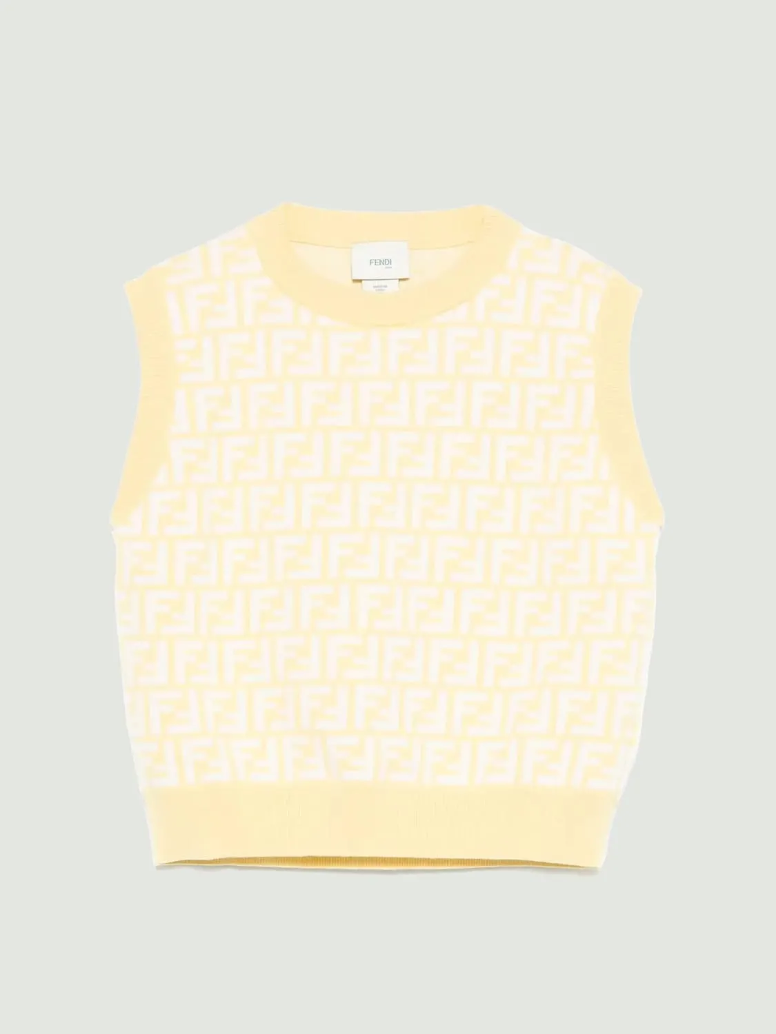 Top FF Fendi in maglia di viscosa